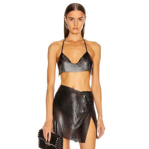 Fannie Schiavoni Lily Top Black Size S NWT